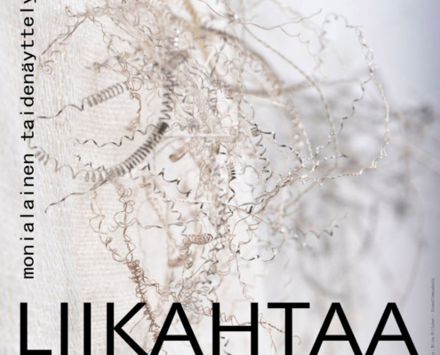 Liikahtaa -taidenäyttely 10+1 taidekollektiivilta Pirkanmaalta Täky Galleriassa